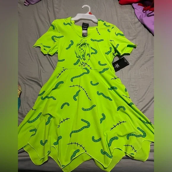 Hot Topic Nightmare Before Christmas Oogie Boogie Mini Dress - Picture 1 of 8